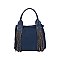 TASSEL DETAIL DENIM CROSSBODY TOTE