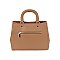 SOFT LEATHER SIDE STITCH DETAIL TOTE