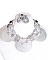 LRG DISCS CHAINED BIB NECKLACE SET