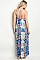 Spaghetti Strap Flaunt Back Floral Print Maxi Dress - Pack of 6 Pieces