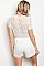 Short Sleeve V-neck Full Lace Romper - Pack of 6 Pieces