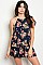 Sleeveless Floral Print Romper - Pack of 6 Pieces