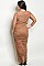 Plus Size Long Sleeve Mesh Maxi Dress - Pack of 6 Pieces