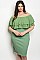 Plus Size off the Shoulder Fitted Bodycon Dress with Ruffles - Pack of 6 Pieces