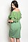 Plus Size off the Shoulder Fitted Bodycon Dress with Ruffles - Pack of 6 Pieces