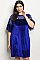 Plus Size Royal Velvet Shift Dress - Pack of 6 Pieces