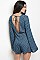 Bell Sleeves Open Back Multi Print Romper  - Pack of 6 Pieces