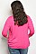 Plus Size 3/4 Sleeve Open Front Cardigan - Pack of 6 Pieces