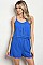 Sleeveless Spaghetti Strap Crochet Trim Romper - Pack of 6 Pieces