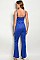 Sleeveless Sweetheart Neckline Flared Bottom Jumpsuit - Pack of 6 Pieces