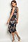 Sleeveless Multi Paisley Print Midi Dress - Pack of 6 Pieces