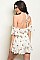 Short Sleeve Cold Shoulder Floral Print Ruffle Romper - Pack 6 Pieces