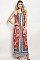 Sleeveless Floral Multi Print Maxi Dress - Pack of 6 Pieces