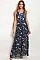 Sleeveless Back Flaunt Floral Print Maxi Dress - Pack of 6 Pieces