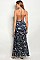 Sleeveless Back Flaunt Floral Print Maxi Dress - Pack of 6 Pieces