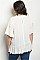 Plus Size Short Sleeve Plus Size Ruffled Jersey Tunic Top - Pack of 6 Pieces