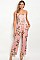 Sleeveless Full Floral Print Jumpsuit - Pack of 6 Pieces