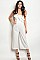 Sleeveless Tube Top Ruffled Cropped Jumpsuit - Pack of 6 Pieces