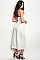 Sleeveless Tube Top Ruffled Cropped Jumpsuit - Pack of 6 Pieces