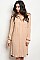 Buttoned Long Sleeves Midi Dress - Pack of 6 Pieces