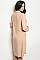 Buttoned Long Sleeves Midi Dress - Pack of 6 Pieces