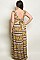 Plus Size Sleeveless Deep V-neck Printed Maxi Dress - Pack of 6 Pieces