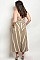 Plus Size Tube Top Stripes Crop Wide Leg Jumpsuit - Pack of 6 Pieces