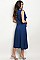 Sleeveless Side Ruffles Midi Dress - Pack of 6 Pieces
