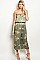 Sleeveless Tube Top Floral Print Satin Jumpsuit - Pack of 6 Pieces