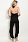 Sleeveless V-neck Halter  Jersey Slit Jumpsuit - Pack of 6 Pieces