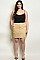 Plus Size Fitted Waist Cargo Mini Skirt - Pack of 6 Pieces