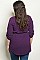 Plus Size 3/4 Sleeve Belted Tunic Blouse - Pack of 6 Pieces