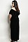 Plus Size Short Sleeve Off the Shoulder Velvet Jumpsuit - Pack of 6 Pieces