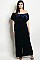 Plus Size Short Sleeve Off the Shoulder Velvet Jumpsuit - Pack of 6 Pieces