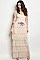 Long Sleeve Tiered Tulle Mesh Maxi Dress - Pack of 6 Pieces