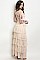 Long Sleeve Tiered Tulle Mesh Maxi Dress - Pack of 6 Pieces