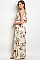 Sleeveless V-neck Floral Print Maxi Dress - Pack of 6 Pieces
