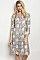 3Tone Full Lace 3/4 Sleeves Midi Dress - Pack of 6 Pieces