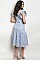 Flutter Sleeve Full Lace Midi Dress - Pack of 6 Pieces
