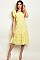 Flutter Sleeve Full Lace Midi Dress - Pack of 6 Pieces
