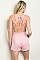 Sleeveless Neckline Detail Fitted Waist Romper - Pack of 6 Pieces