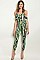 Cold Shoulder Floral Striped Jumpsuit - Pack of 6 Pieces