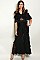 Cold Shoulder Ruffled Jumpsuit - Pack of 6 Pieces