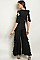 Cold Shoulder Ruffled Jumpsuit - Pack of 6 Pieces