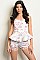 Sleeveless Sweetheart Neckline Lace Peplum Romper - Pack of 6 Pieces