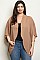 Plus Size 3/4 Sleeve Open Front Kimono - Pack of 6 Pieces