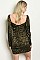Long Sleeve V-neck Leopard Print Body con Dress - Pack of  6 Pieces