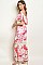 Short Sleeve Off the Shoulder Floral Maxi Dress - Pack of 6 Pieces