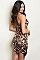 Sleeveless Scoop Neck Leopard Print Bodycon Dress - Pack of 6 Pieces
