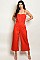 Sleeveless Scoop Neck Trim Detail Jumpsuit - Pack of 6 Pieces